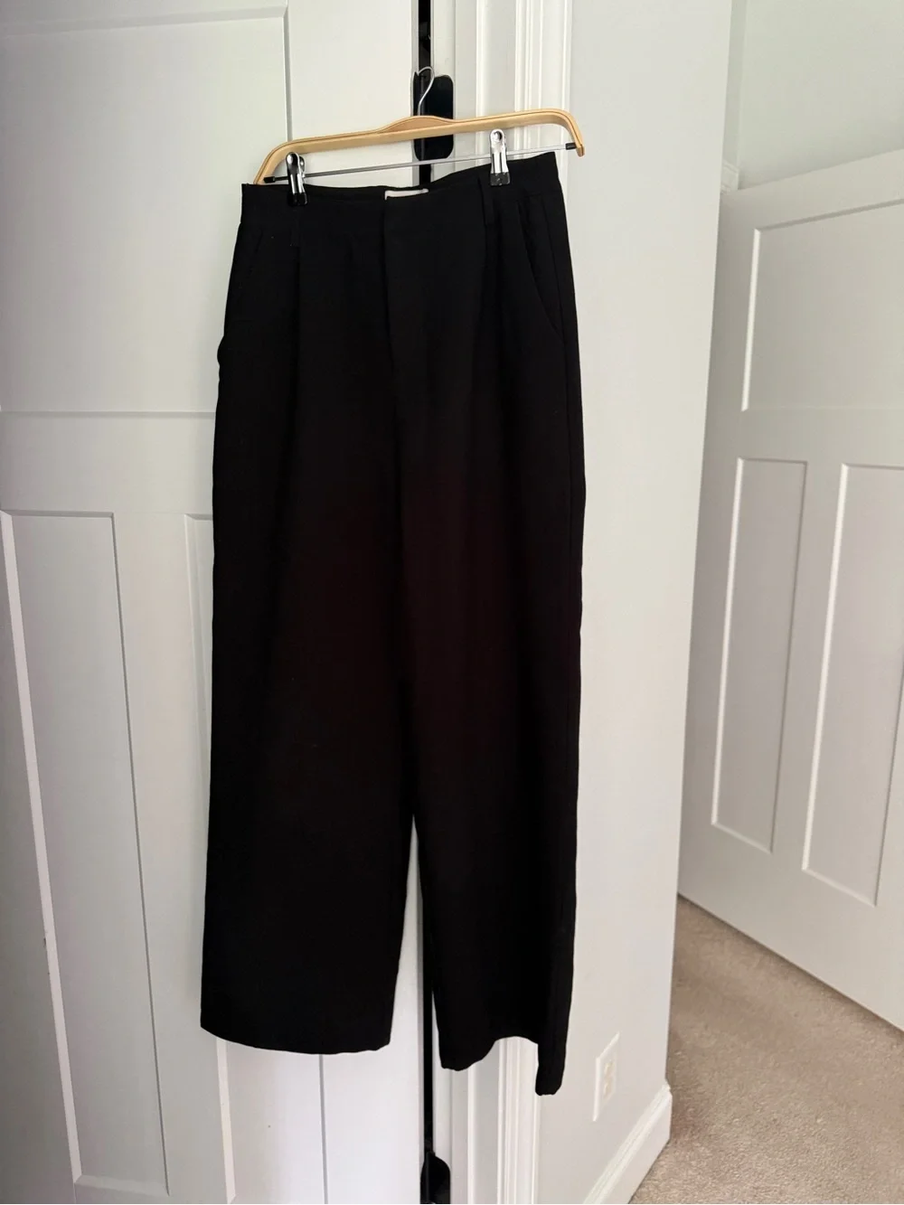 DISSH Harley wool blend black trousers high rise pants